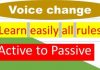 voice change এর সহজ নিয়ম passive voice করার নিয়ম