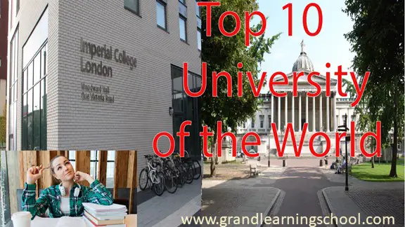 বিশ্বের সেরা ১০ বিশ্ববিদ্যালয়