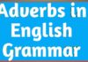 Adverbs in English grammar