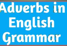 Adverbs in English grammar