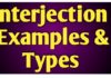 grammar in english: interjection definition and types
