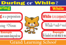 during vs while exercises during vs while