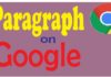 Google paragraph or paragraph on Google google paragraph