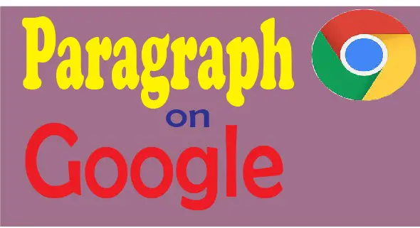 google paragraph