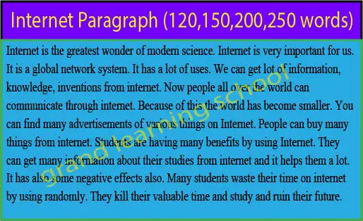 internet paragraph
